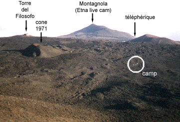 camp, torre del filosofo and 1971 cinder cone