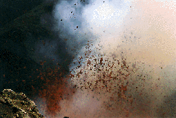 Close view of an explosion